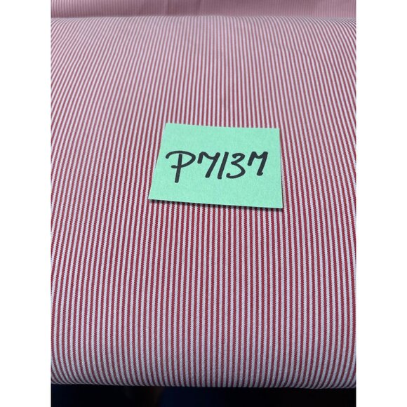 Red & White Striped Fabric by 1/2 yard 58" wide Cotton Blend - Picture 4 of 5